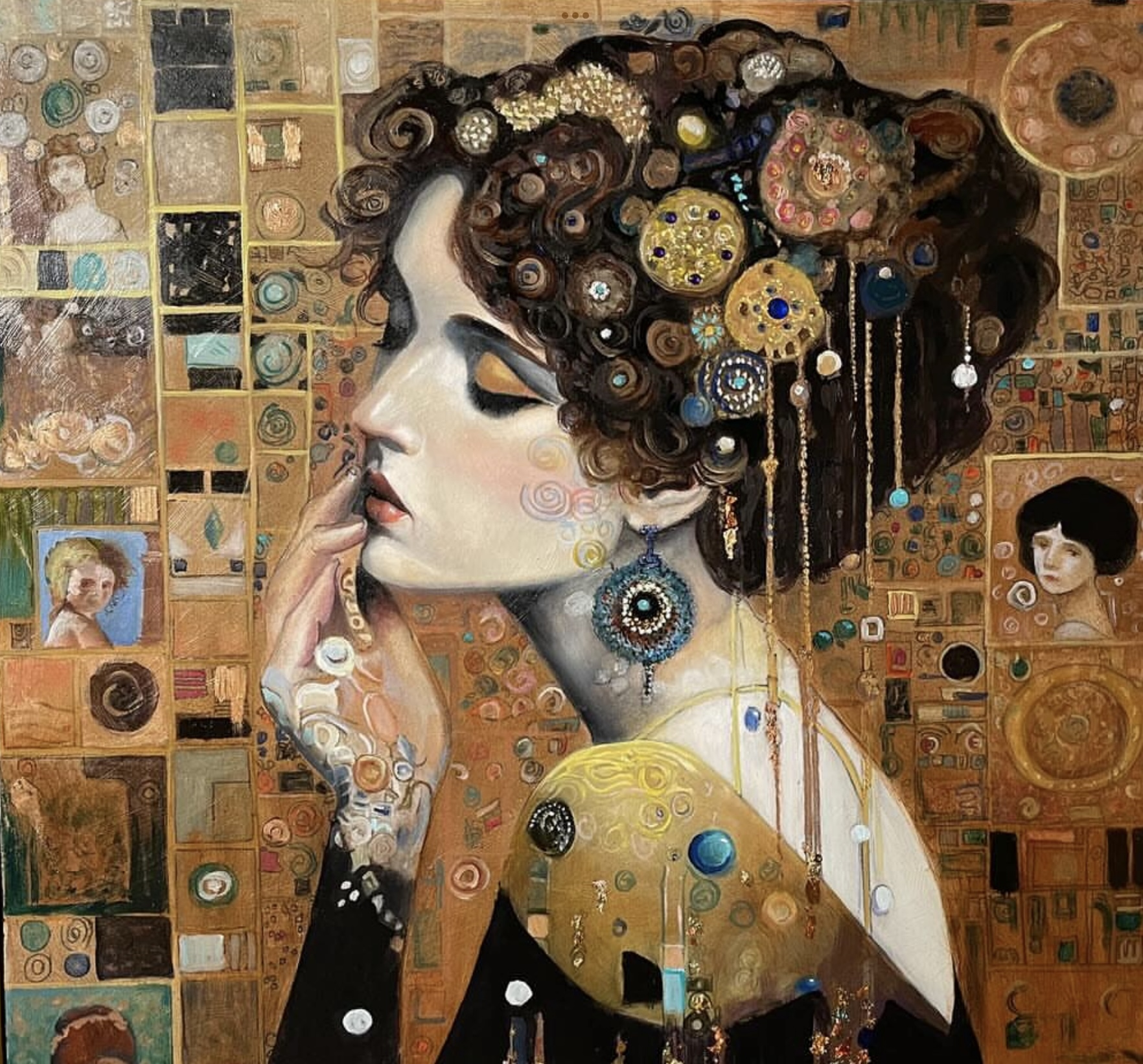 Painting in the style of Gustav Klimt - Blanks